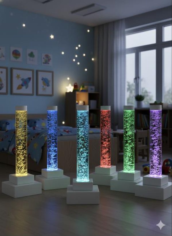 Coluna de bolhas compacta para sala multissensorial