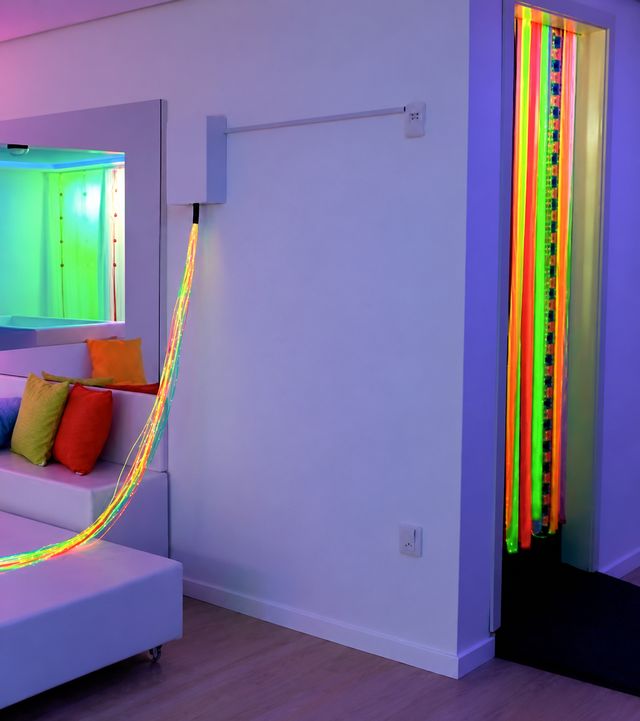 Cortina de fitas para sala multissensorial