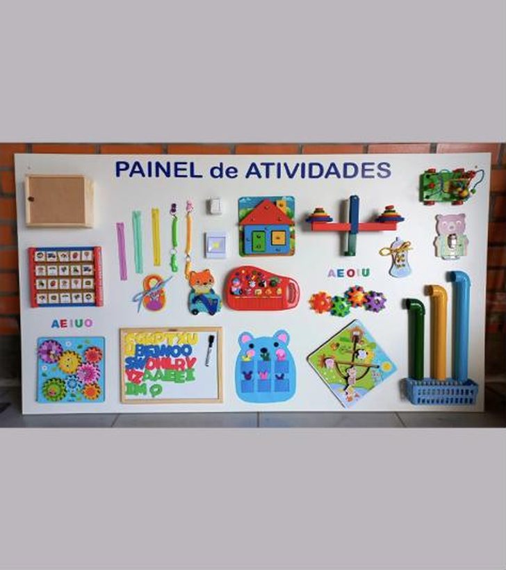 Painel sensorial de parede para sala multissensorial